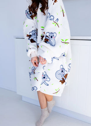 Koala Hoodie Decke