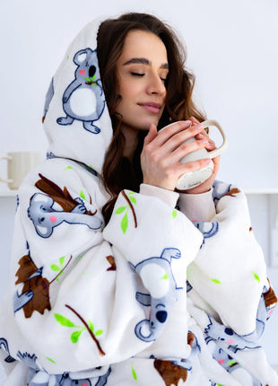 Koala Hoodie Decke