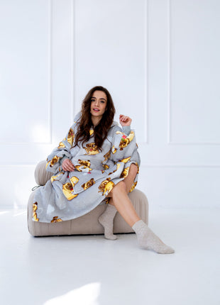  Süße Hunde Hoodie Decke