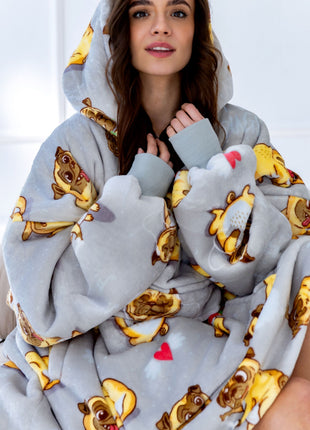  Süße Hunde Hoodie Decke