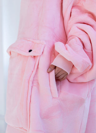  Rosa Hoodie Decke