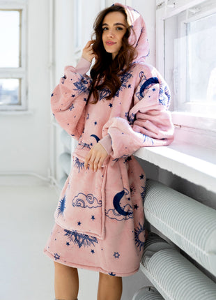 Astrologische Hoodie Decke